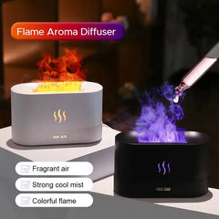 USB Flame Humidifier & LED Diffuser