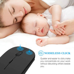 Wireless Bluetooth 5.0 Silent Mouse for iPad and Mac
