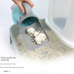 Cat Litter Scoop Set with Trash Bags and Large Bin