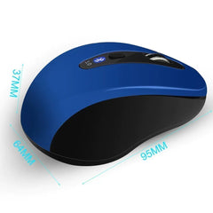 Bluetooth Wireless Gaming Mouse with 1600 DPI and 6 Buttons