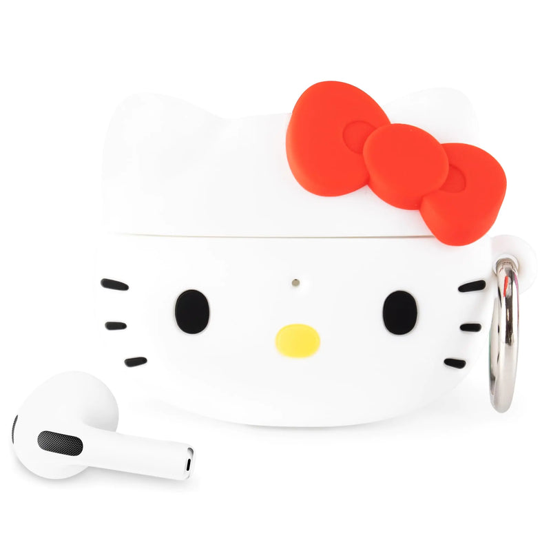 iFace Hello Kitty & Friends Cute AirPods 3 Case Compatible with AirPods 3rd Gen. - Silicone Protective Cover [Carabiner Clip Included] [Wireless Charging Compatible Cover] - Hello Kitty