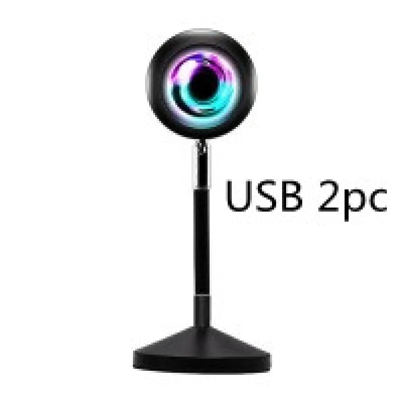 Rainbow Sunset Projector Lamp