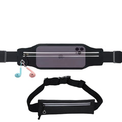 Slim Running Belt Fanny Pack for Men Women Running Hiking Cycling Phone Holder Reflective Runners Pouch Waist Pack for Workout Money Belt Running Gear Accessories Gift【Fits All Size Phones】