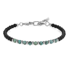 GAVU Matte Onyx Bracelet for Men Women Womens Mens Crystal Bracelet African Turquoise Bracelet for Women Men