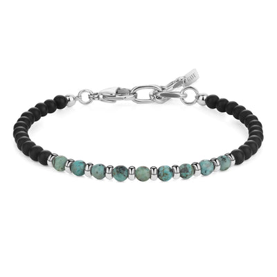 GAVU Matte Onyx Bracelet for Men Women Womens Mens Crystal Bracelet African Turquoise Bracelet for Women Men