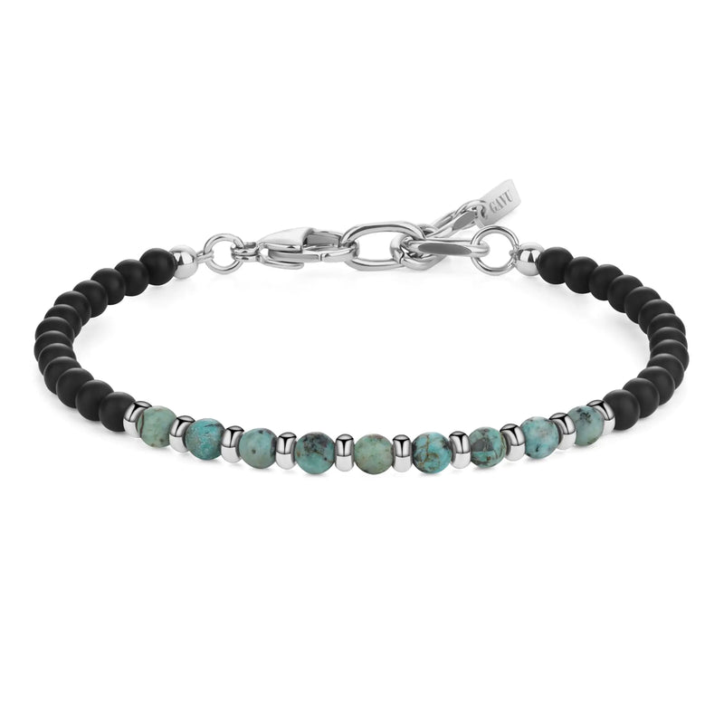 GAVU Matte Onyx Bracelet for Men Women Womens Mens Crystal Bracelet African Turquoise Bracelet for Women Men