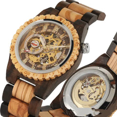 Crafted Wood Mechanical Watch