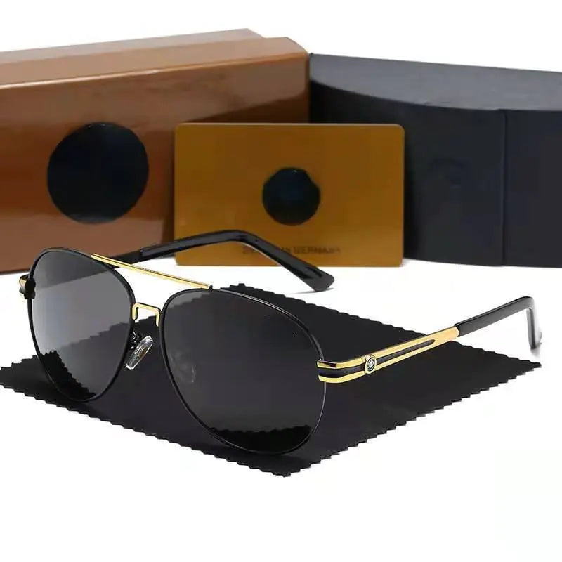 Car Brand Sunglasses with Polarized Lenses for Men