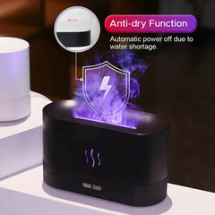 USB Flame Humidifier & LED Diffuser