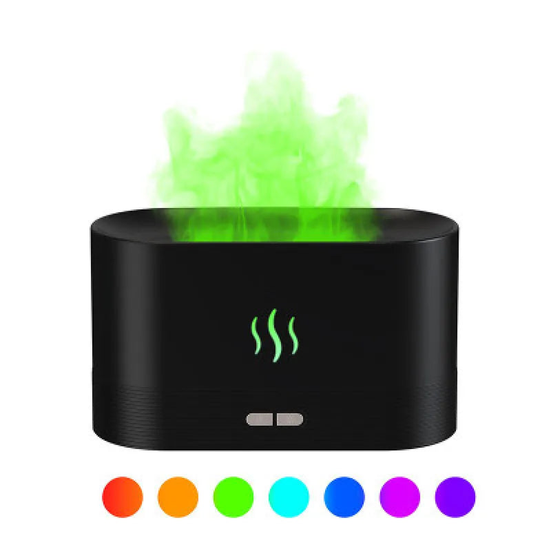 USB Flame Humidifier & LED Diffuser