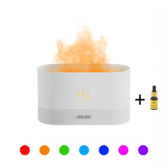 USB Flame Humidifier & LED Diffuser