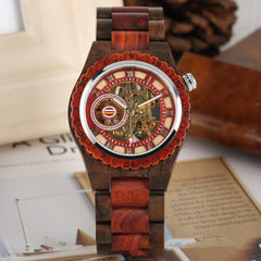 Crafted Wood Mechanical Watch