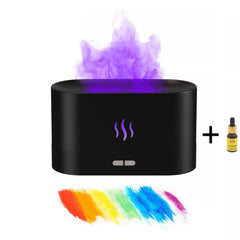 USB Flame Humidifier & LED Diffuser